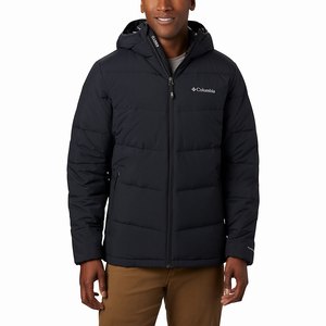 Columbia Lone Fir 650 TurboDown™ Hooded Jacka Herr Svarta (UAHWO6947)